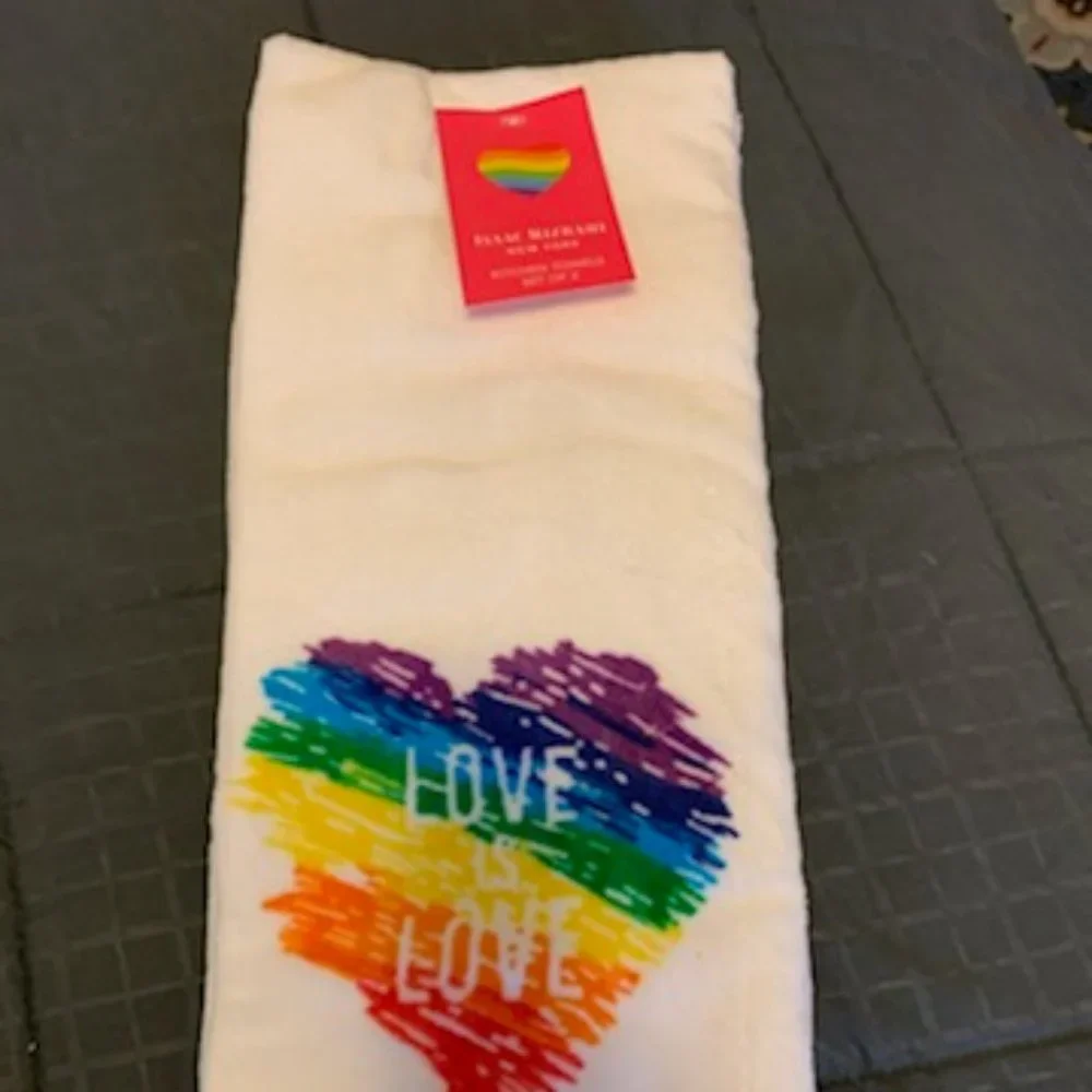Isaac Mizrahi Love is Love Dish Towels